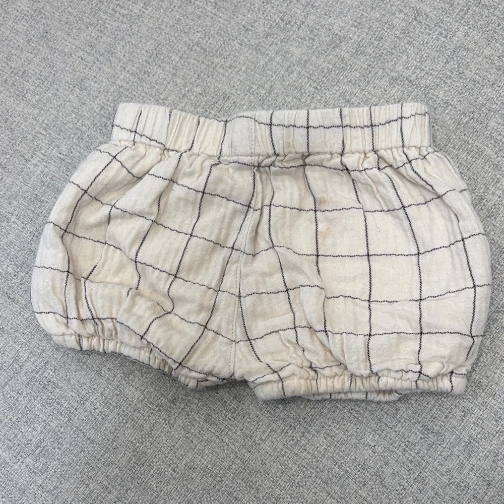 Rylee + Cru Checkered Tan Diaper Cover